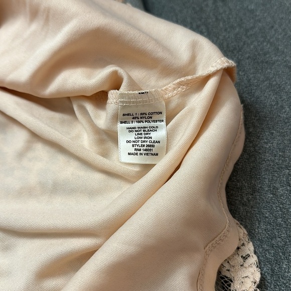 Monteau Peach Color Lace Dress Tank Size L - Picture 6 of 6